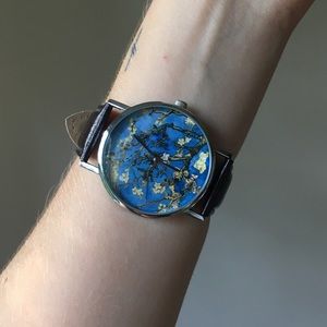 van gogh flowers watch